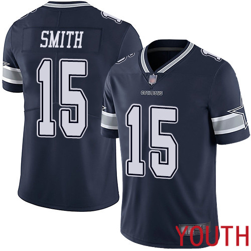 Youth Dallas Cowboys Limited Navy Blue Devin Smith Home #15 Vapor Untouchable NFL Jersey->dallas cowboys->NFL Jersey